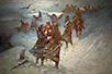 Serbian cavalry (Vasa Eškićević, oil on canvas)